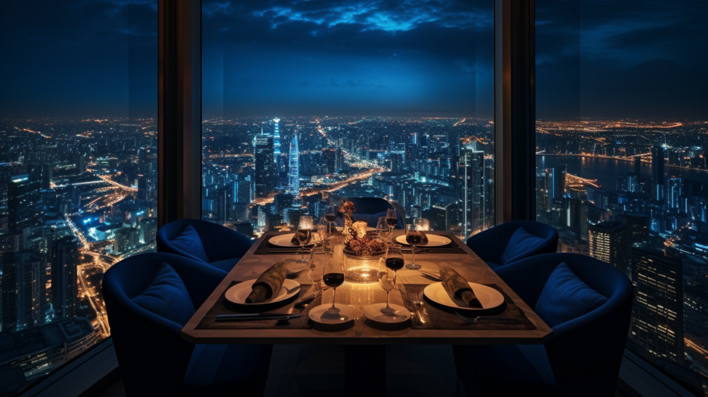 Luxury Dining at Lofty Heights