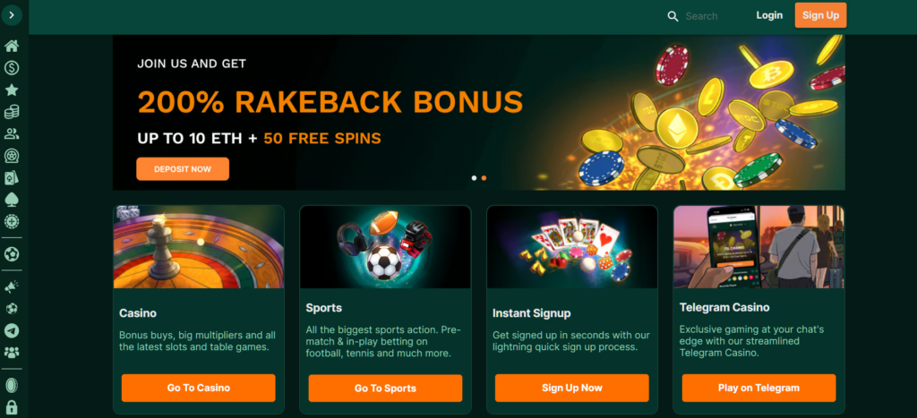 TG.casino - one of the top instant withdrawal casinos